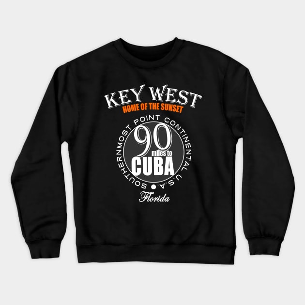 Sunset Key West Crewneck Sweatshirt by dejava